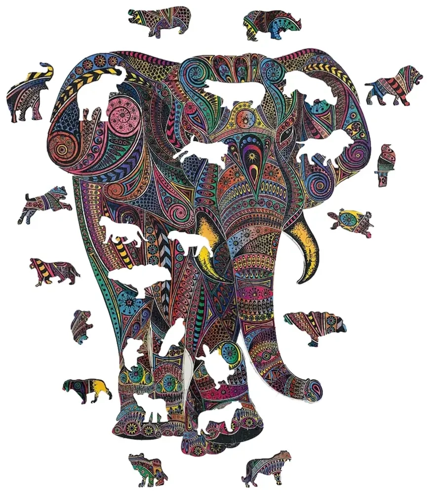 Holzpuzzle - Der Kaiserliche Elefant 