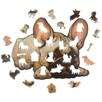 Holzpuzzle - Die Treue Bulldogge