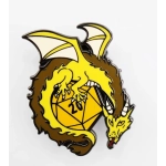 Dice Dragons Pin Gold