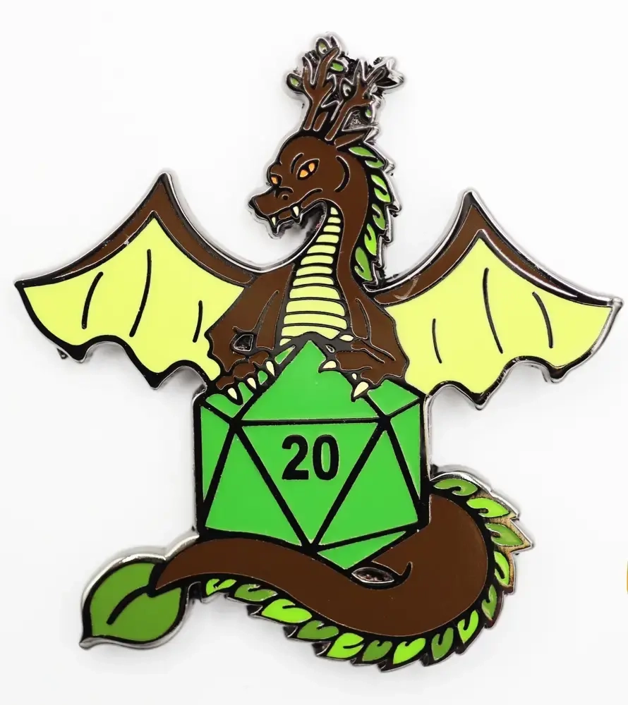 Dice Dragons Pin Earth