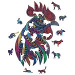 Holzpuzzle - Der Singende Hahn