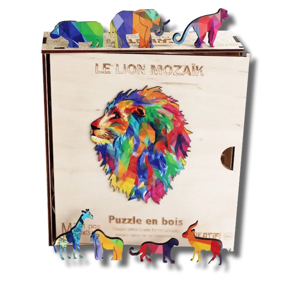 Holzpuzzle - The Mozaik Lion