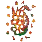 Holzpuzzle - Das Wuschelige Eichhörnchen