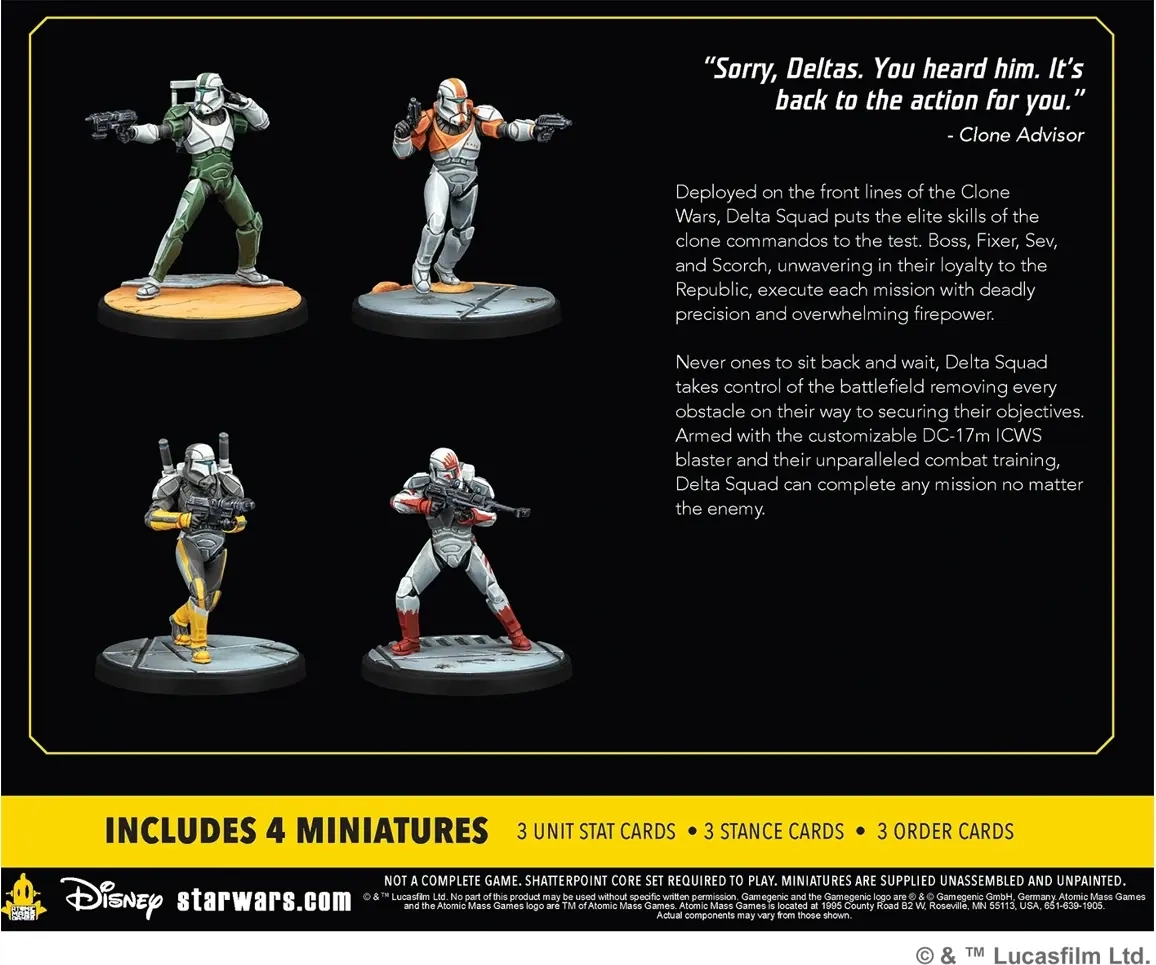 Star Wars: Shatterpoint – Delta Squad, Form Up Squad Pack