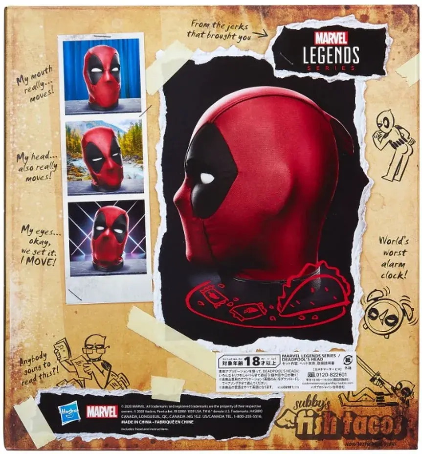 Marvel Legends Deadpool’s Head Premium Interactive Talking Electronic