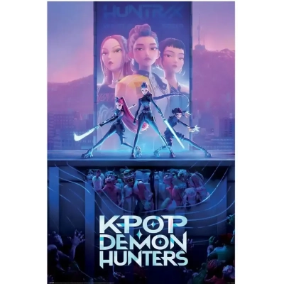 KPop Demon Hunters Poster Movie Key Art 61 x 91 cm