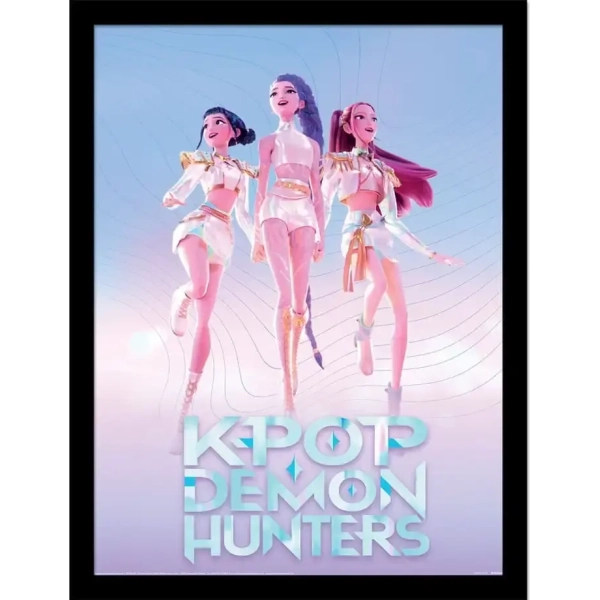 KPop Demon Hunters Collector Print Poster im Rahmen Trio