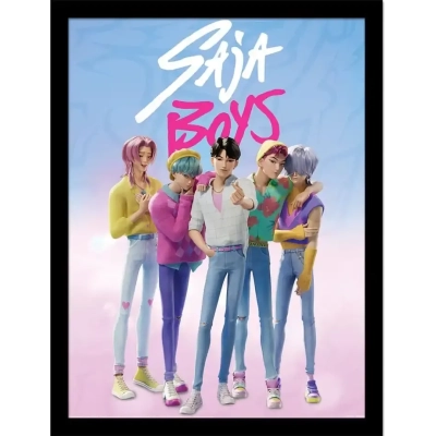 KPop Demon Hunters Collector Print Poster im Rahmen Saja Boys