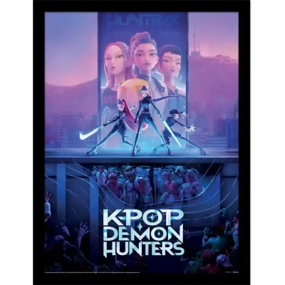 KPop Demon Hunters Collector Print Poster im Rahmen Movie Key Art