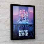 KPop Demon Hunters Collector Print Poster im Rahmen Movie Key Art