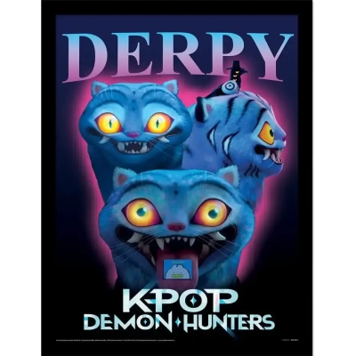 KPop Demon Hunters Collector Print Poster im Rahmen Derpy