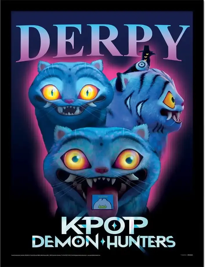 KPop Demon Hunters Collector Print Poster im Rahmen Derpy