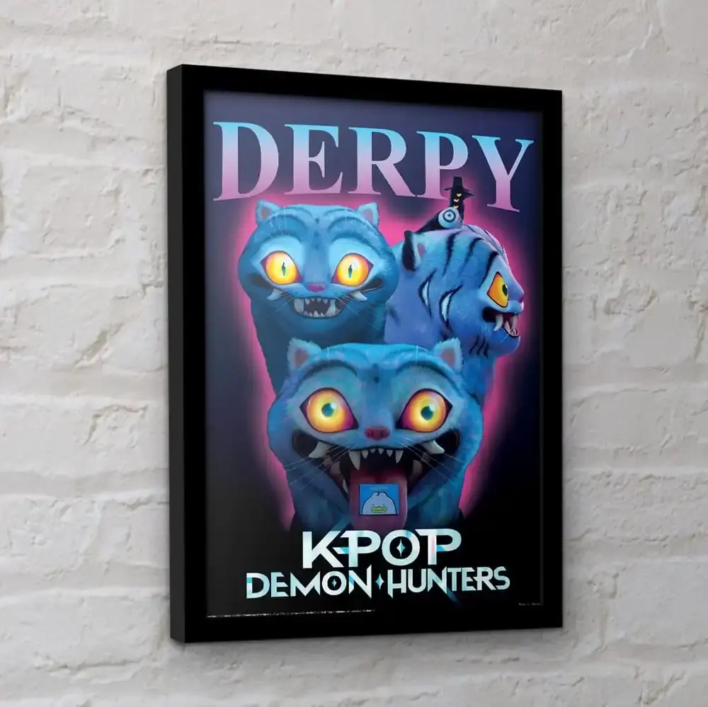 KPop Demon Hunters Collector Print Poster im Rahmen Derpy
