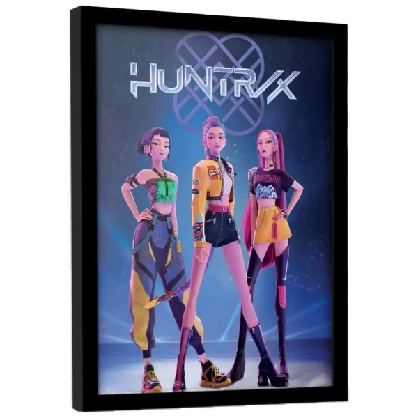 KPop Demon Hunters Collector Print Poster im Rahmen Huntrix