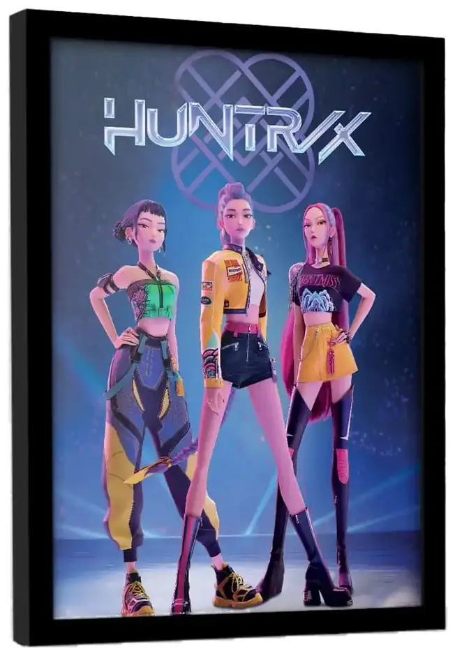 KPop Demon Hunters Collector Print Poster im Rahmen Huntrix