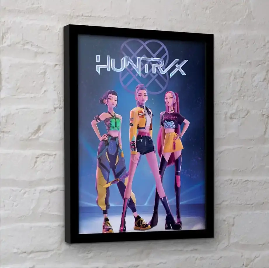 KPop Demon Hunters Collector Print Poster im Rahmen Huntrix