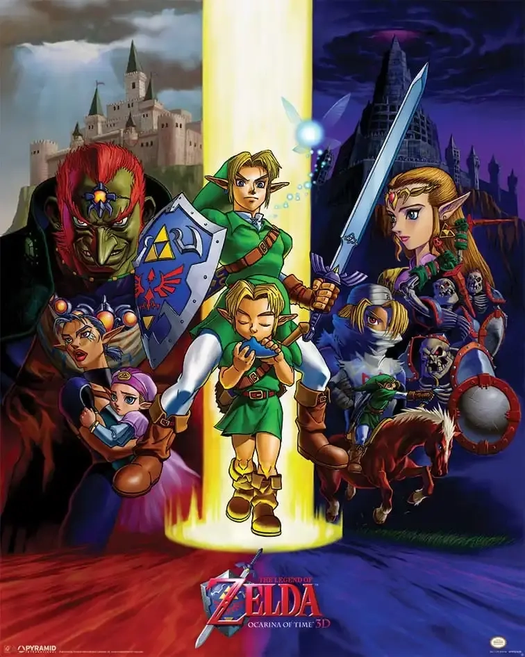 The Legend of Zelda Poster Set Ocarina of Time 40 x 50 cm
