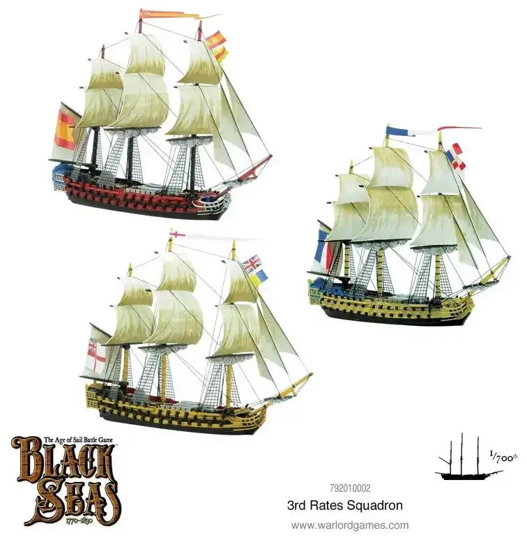 Black Seas: 3rd Rates Squadron (1770 - 1830) - Expansion - EN