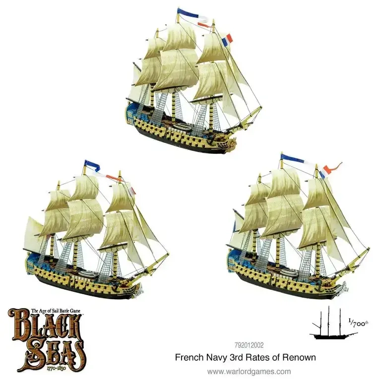 Black Seas: French Navy 3rd Rates of Renown - Expansion -EN