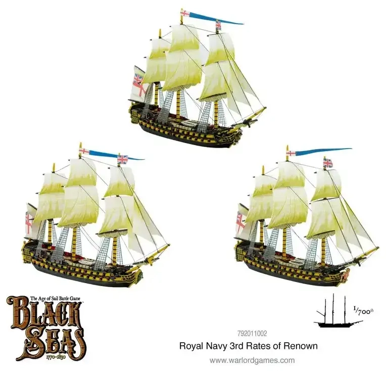 Black Seas: Royal Navy 3rd Rates of Renown - Expansion - EN