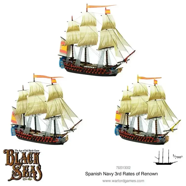 Black Seas: Spanish Navy 3rd Rates of Renown - Expansion - EN