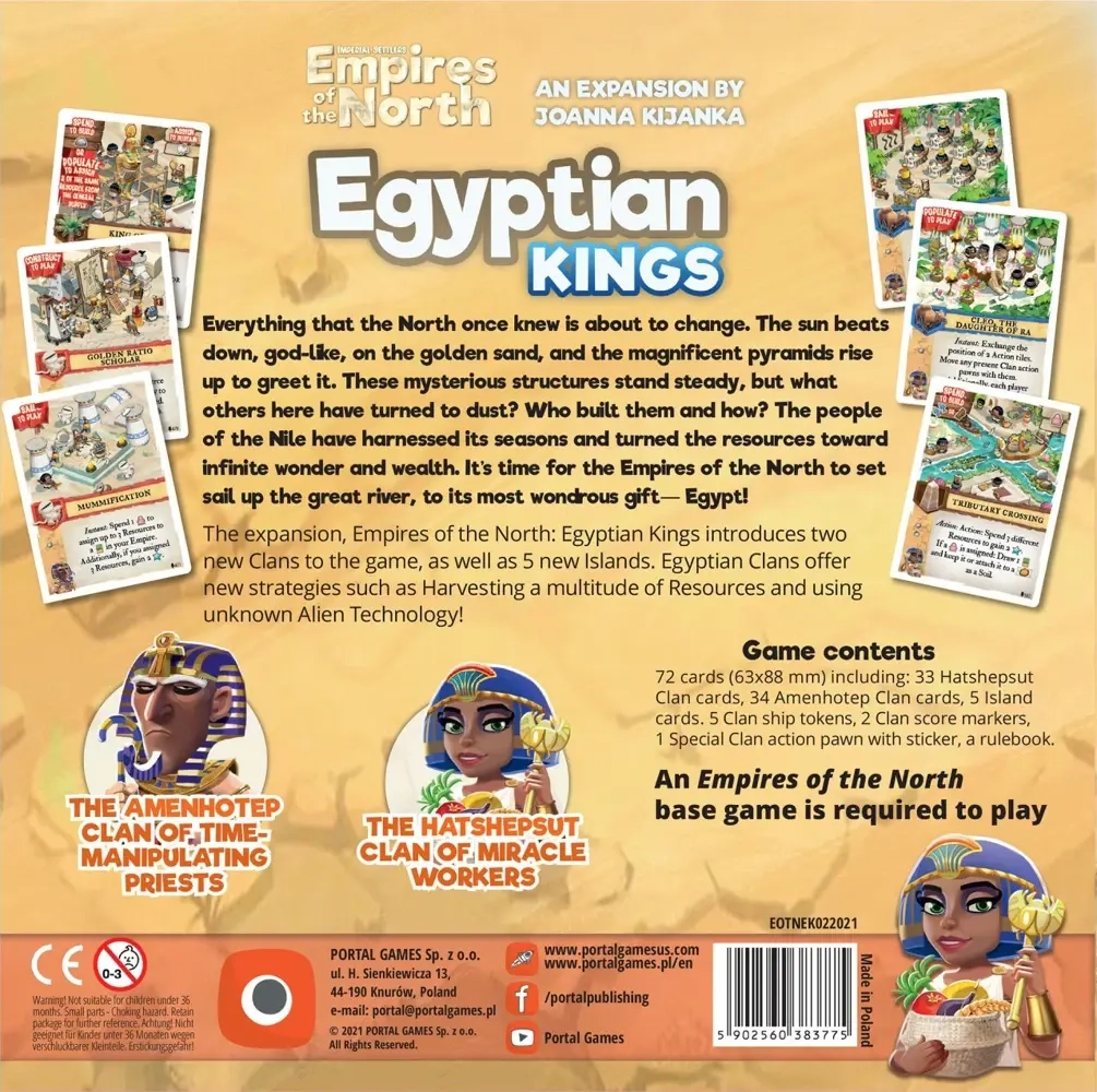Imperial Settlers Empires of the North: Egyptian Kings - EN - Expansion