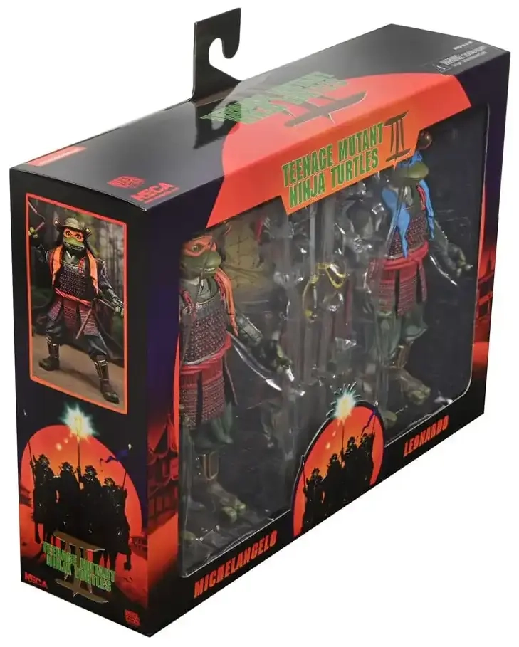 TMNT 3 (Movie) - 7" Scale Action Figures - Leonardo & Michelangelo 2 Pack