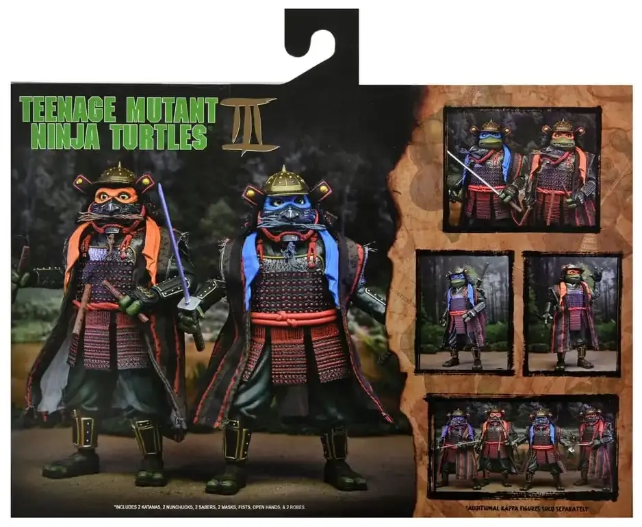 TMNT 3 (Movie) - 7" Scale Action Figures - Leonardo & Michelangelo 2 Pack