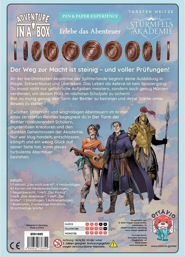 Adventure in a Box: Sturmfels Akademie: Der Turm der Bettler