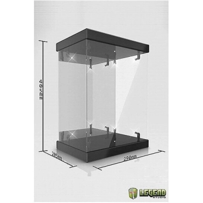 Master Light House Acryl Display Case mit Beleuchtung für 1/6 Actionfiguren (schwarz)