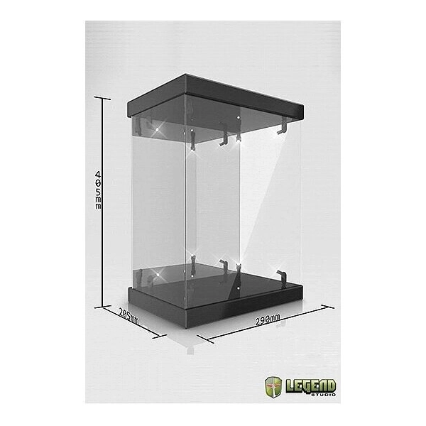 Master Light House Acryl Display Case mit Beleuchtung für 1/6 Actionfiguren (schwarz)