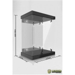 Master Light House Acryl Display Case mit Beleuchtung für 1/6 Actionfiguren (schwarz)