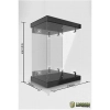 Master Light House Acryl Display Case mit Beleuchtung für 1/6 Actionfiguren (schwarz)