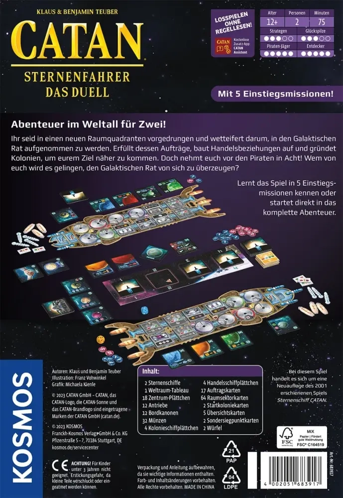 Catan – Sternenfahrer - Das Duell (2 Spieler)