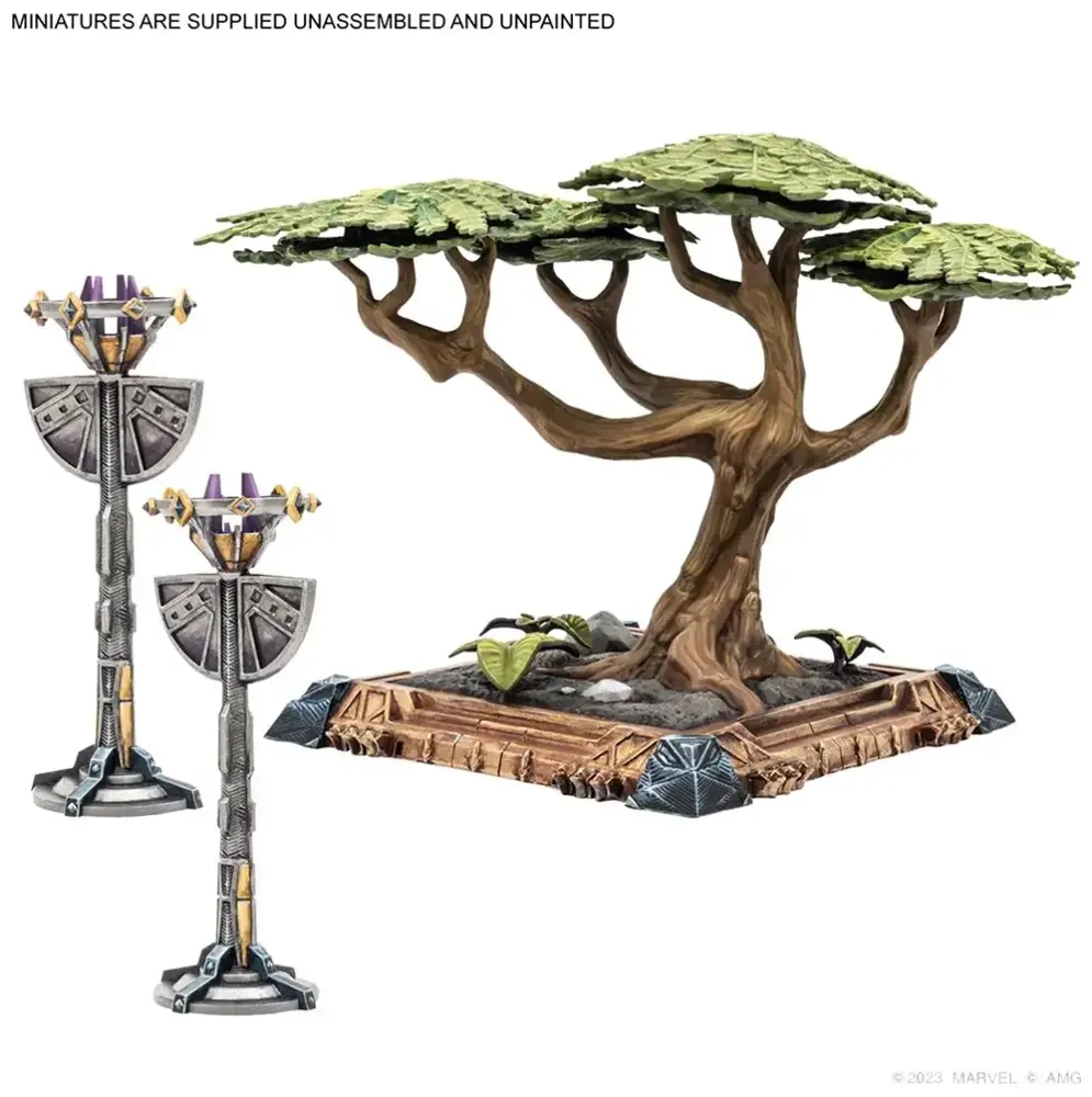 Marvel Crisis Protocol: Kingdom of Wakanda Terrain Pack (Geländeset Königreich Wakanda)