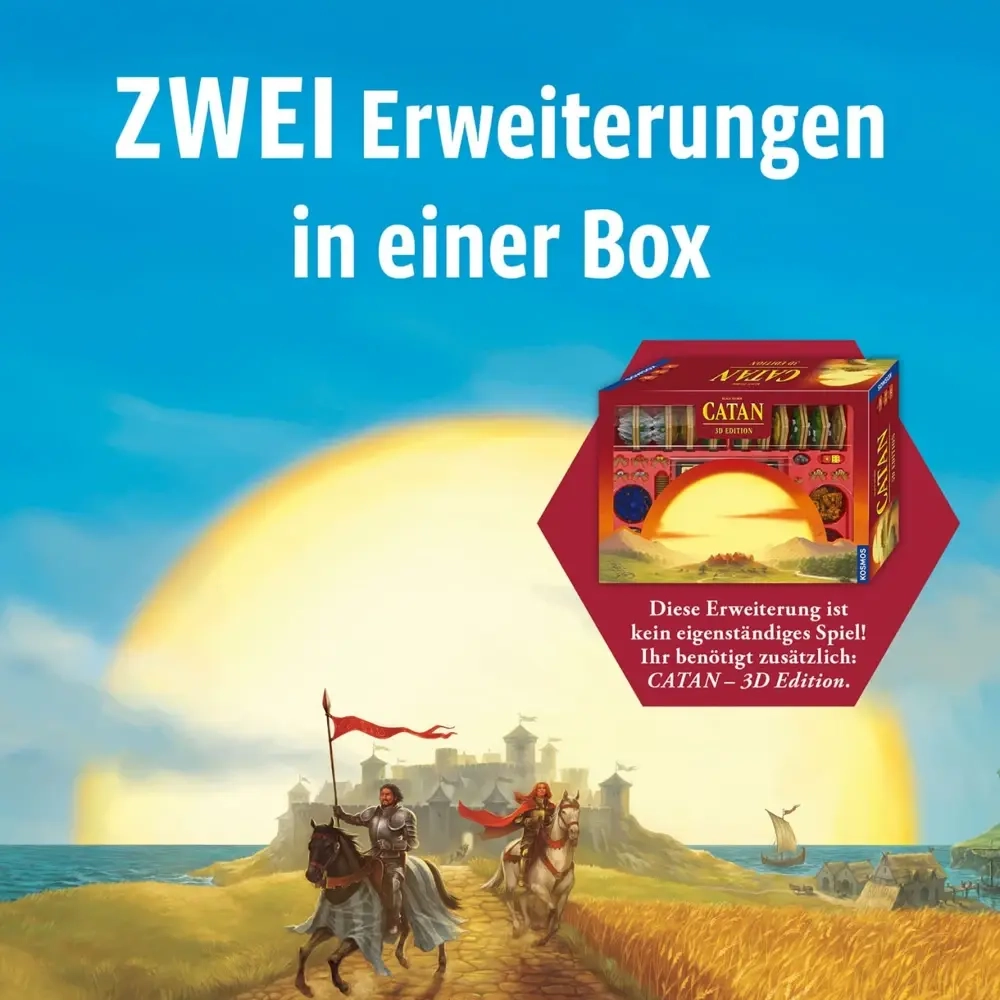 Catan 3D Erweiterung  - Seefahrer + Städte & Ritter