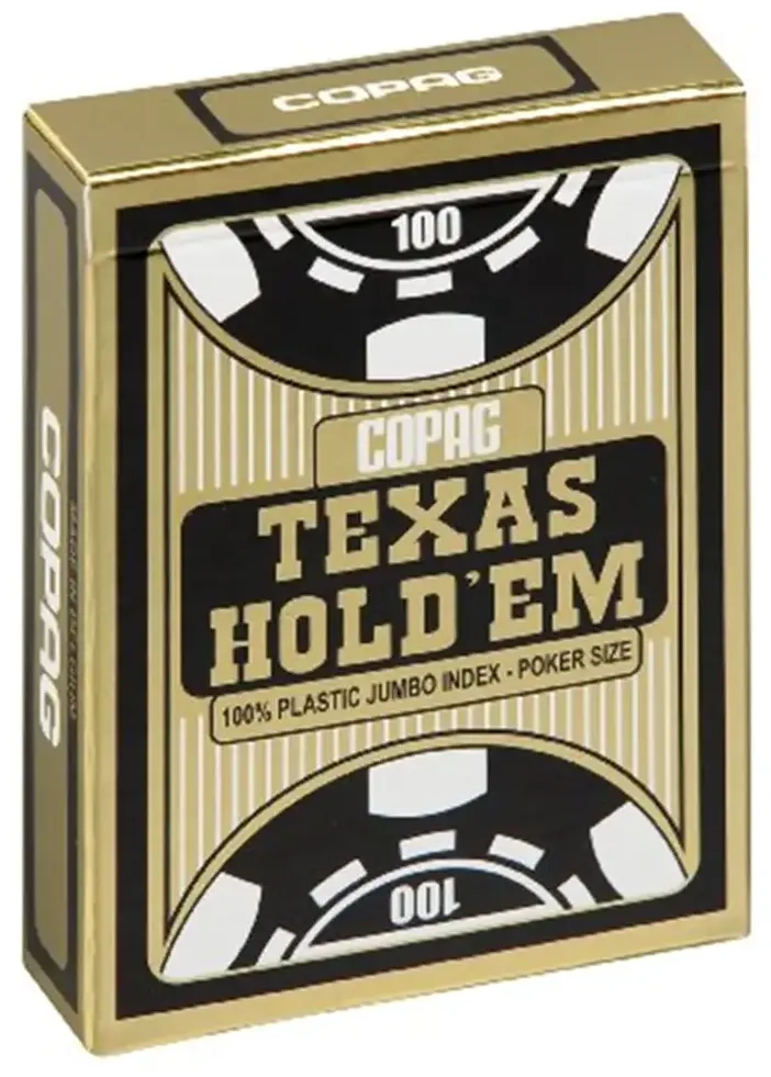 COPAG® Poker Texas Hold`Em, Jumbo Index blau, 100% Plastik