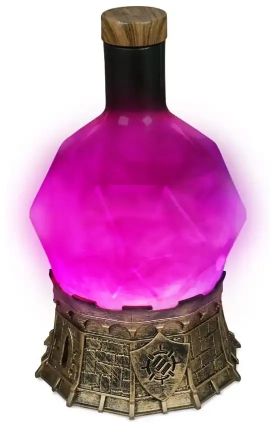 Würfellampe in Trankform - purpurrot