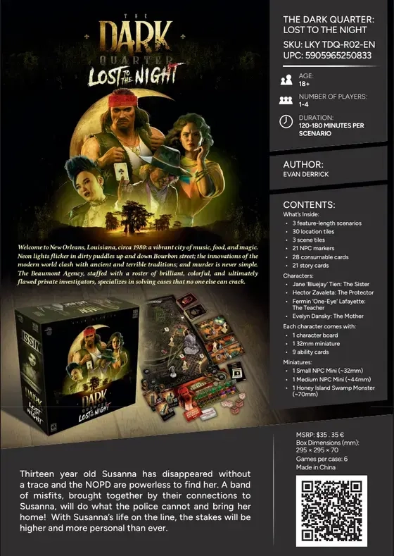 The Dark Quarter: Lost to the Night - Expansion - EN