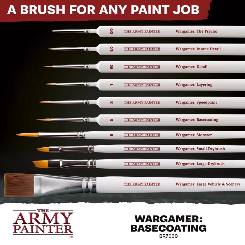 Wargamer Synthetic Brush - Basecoating (BR7039)