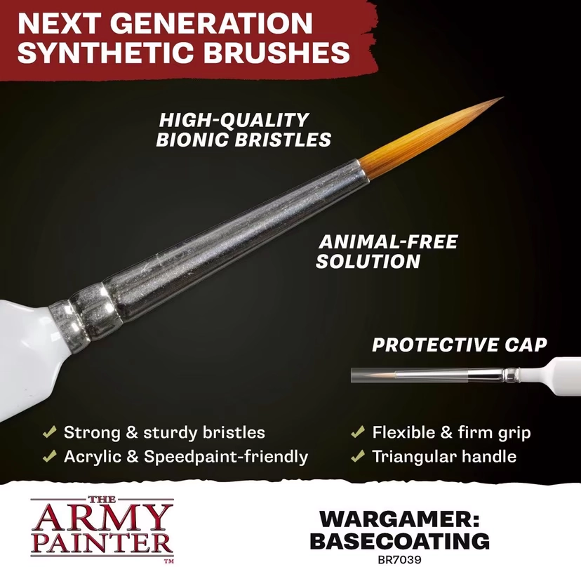 Wargamer Synthetic Brush - Basecoating (BR7039)