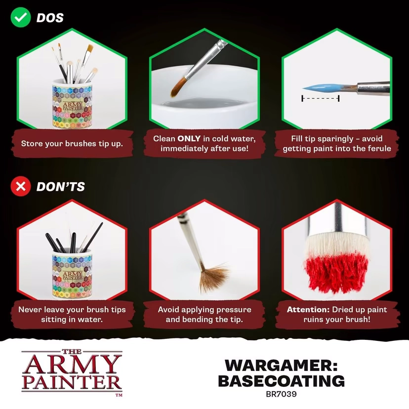 Wargamer Synthetic Brush - Basecoating (BR7039)