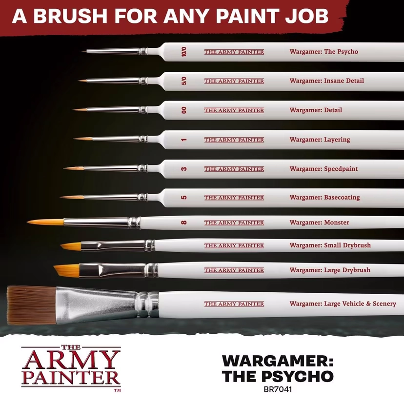 Wargamer Synthetic Brush - The Psycho (BR7041)