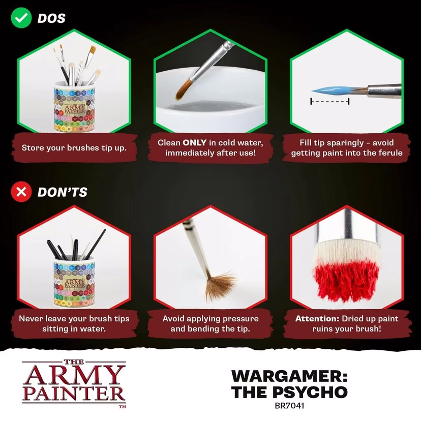Wargamer Synthetic Brush - The Psycho (BR7041)