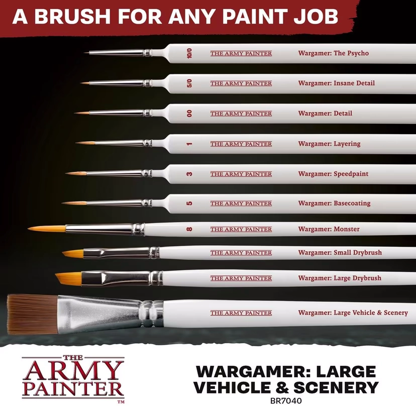 Wargamer Synthetic Brush - Large Vehicle & Scenery (BR7040)