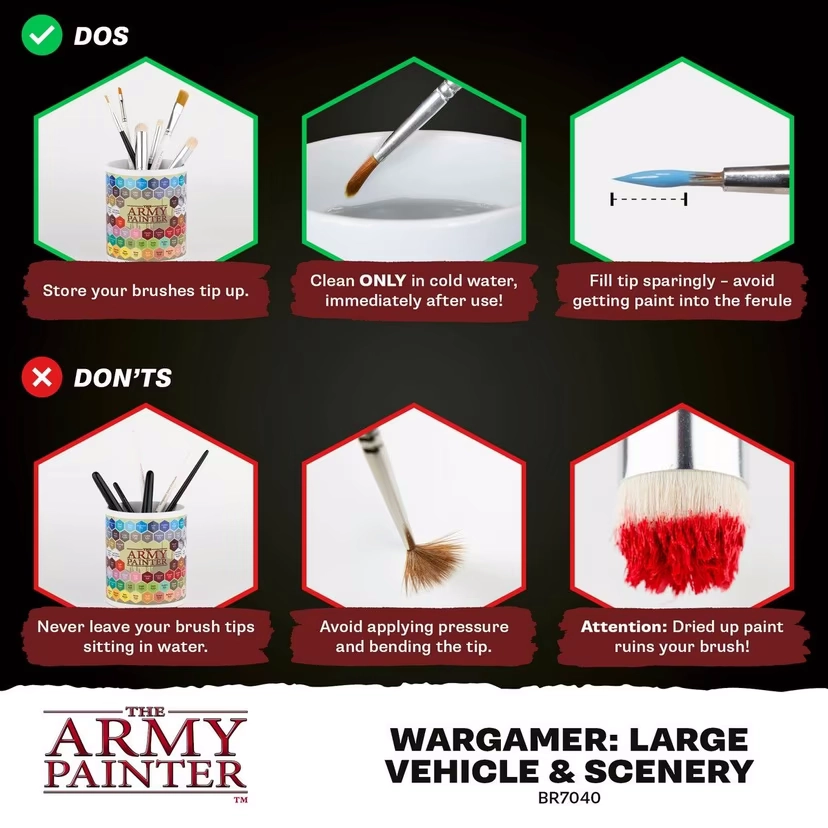 Wargamer Synthetic Brush - Large Vehicle & Scenery (BR7040)
