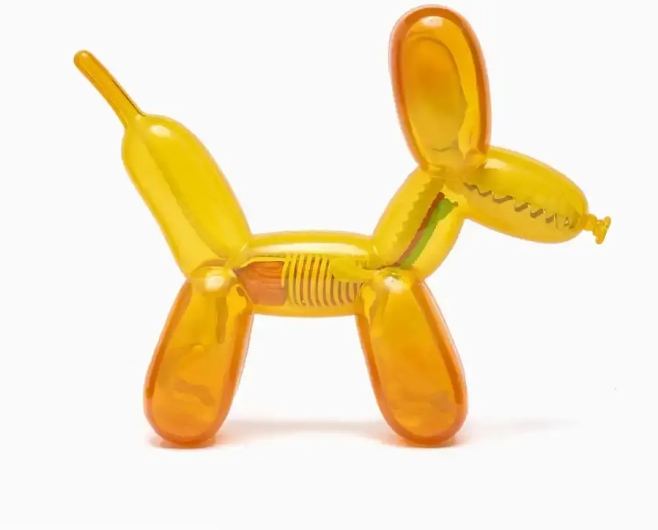 Funny Anatomy Honey Edition Balloon Dog Statue