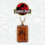 Jurassic Park Halskette mit Bernsteinanhänger Limited Edtiton