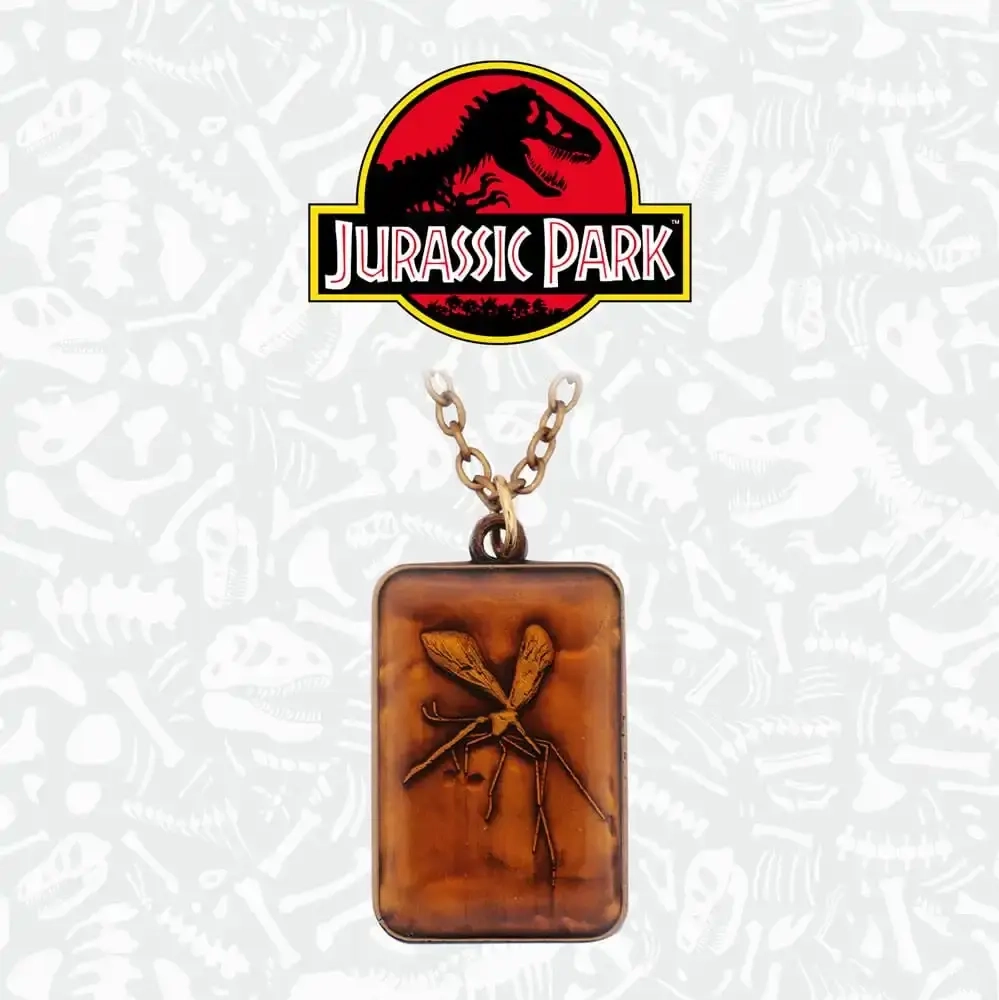 Jurassic Park Halskette mit Bernsteinanhänger Limited Edtiton