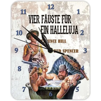 Bud Spencer & Terence Hill Wanduhr Vier Fäuste für ein Halleluja